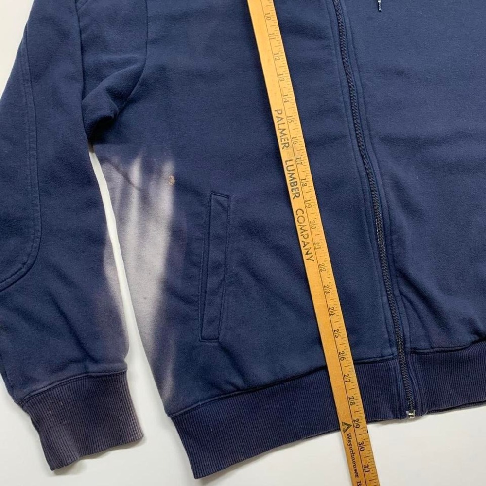 Y2k Nike Zip-ul Navy Hoodie Faded Sleeve Size XL‎ - Picture 5 of 8